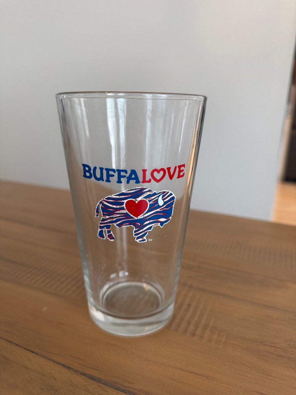 Buffalove Pint Glass